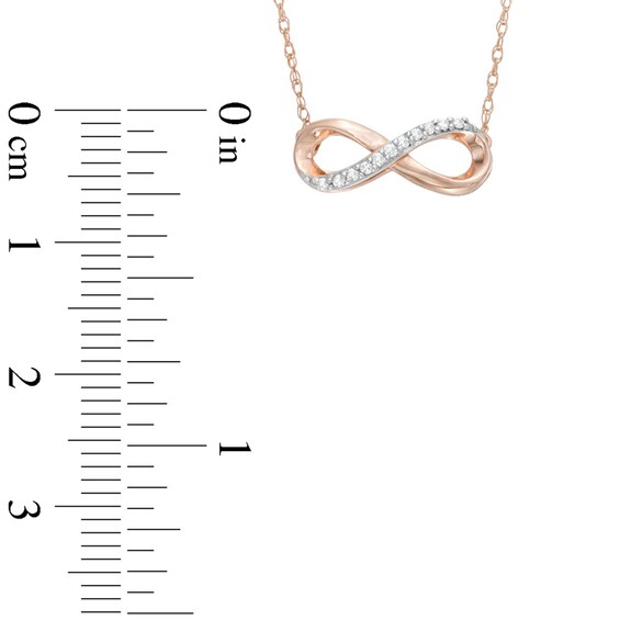 Previously Owned - Diamond Accent Infinity Necklace in 10K Rose Gold