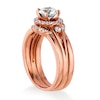 Thumbnail Image 2 of Previously Owned - 7/8 CT. T.W. Diamond Frame Three Piece Bridal Set in 14K Rose Gold