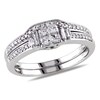 Thumbnail Image 1 of Previously Owned - 1/2 CT. T.W. Quad Princess-Cut Diamond Bridal Set in 10K White Gold