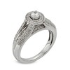 Thumbnail Image 2 of Previously Owned - 1/2 CT. T.W. Diamond Frame Vintage-Style Engagement Ring in 10K White Gold
