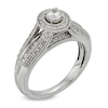 Thumbnail Image 3 of Previously Owned - 1/2 CT. T.W. Diamond Frame Vintage-Style Engagement Ring in 10K White Gold
