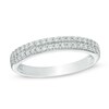 Thumbnail Image 1 of Previously Owned - 1/3 CT. T.W. Diamond Double Row Band in 14K White Gold