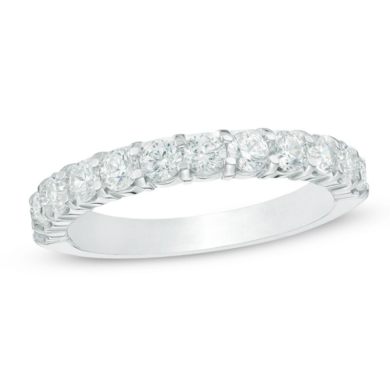 Main Image 1 of Previously Owned - 1 CT. T.W. Diamond Band in 14K White Gold