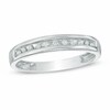 Thumbnail Image 1 of Previously Owned - 1/10 CT. T.W. Diamond Anniversary Band in Sterling Silver