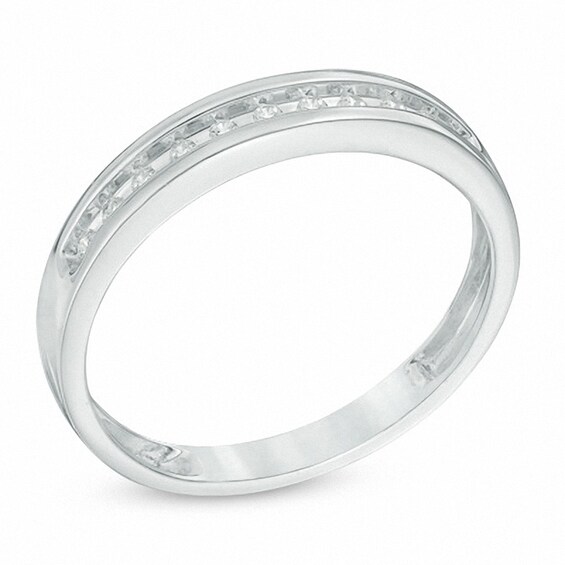 Previously Owned - 1/10 CT. T.w. Diamond Anniversary Band in Sterling Silver