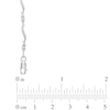 Thumbnail Image 2 of Previously Owned - 1/8 CT. T.W. Diamond Three Stone Curved Station Bracelet in 10K White Gold