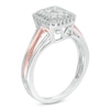 Thumbnail Image 2 of Previously Owned - 1/2 CT. T.W. Composite Diamond Rectangle Frame Ring in 10K Two-Tone Gold