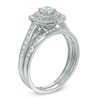 Thumbnail Image 2 of Previously Owned - 3/4 CT. T.W. Diamond Double Frame Bridal Set in 10K White Gold