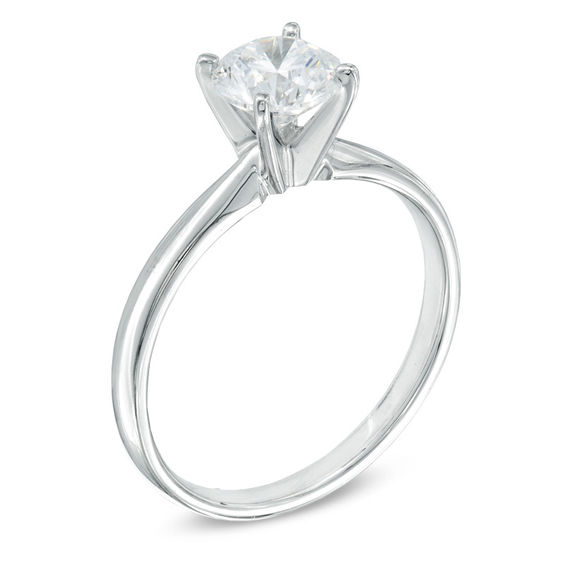 Previously Owned - 1 CT. Diamond Solitaire Engagement Ring in 14K White Gold