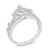 Thumbnail Image 2 of Previously Owned - 1/10 CT. T.W. Diamond Crown Ring in Sterling Silver