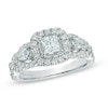 Thumbnail Image 1 of Previously Owned - Vera Wang Love Collection 1-1/2 CT. T.W. Diamond Three Stone Engagement Ring in 14K White Gold
