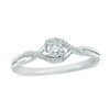 Thumbnail Image 1 of Previously Owned - Diamond Accent Woven Promise Ring in 10K White Gold