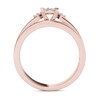 Thumbnail Image 3 of Previously Owned - 1 CT. T.W. Quad Princess-Cut Diamond Bridal Set in 14K Rose Gold