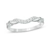 Thumbnail Image 1 of Previously Owned - 1/5 CT. T.W. Diamond Contour Anniversary Band in 14K White Gold