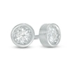 Thumbnail Image 1 of Previously Owned - 1/2 CT. T.W. Diamond Solitaire Stud Earrings in 10K White Gold