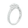 Thumbnail Image 1 of Previously Owned 1 CT. T.W. Diamond Cushion Square Frame Engagement Ring in Platinum (I/SI2)