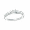 Previously Owned - 1/2 CT. T.W. Princess-Cut Diamond Three Stone Engagement Ring in 10K White Gold