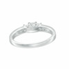 Thumbnail Image 3 of Previously Owned - 1/2 CT. T.W. Princess-Cut Diamond Three Stone Engagement Ring in 10K White Gold