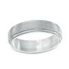 Thumbnail Image 1 of Previously Owned - 6.0mm Brushed-Stripe Wedding Band in Tantalum