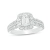 Thumbnail Image 1 of Previously Owned - Love's Destiny by Zales 1 CT. T.W. Emerald-Cut Diamond Frame Engagement Ring in 14K Two-Tone Gold