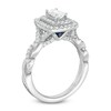 Thumbnail Image 2 of Previously Owned - Vera Wang Love Collection 1 CT. T.W. Diamond Double Frame Engagement Ring in 14K White Gold