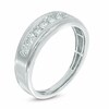 Thumbnail Image 2 of Previously Owned - 1/3 CT. T.W. Diamond Seven Stone Step Edge Anniversary Band in 10K White Gold