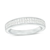 Thumbnail Image 1 of Previously Owned - 5/8 CT. T.W. Princess-Cut Diamond Two Row Wedding Band in 14K White Gold