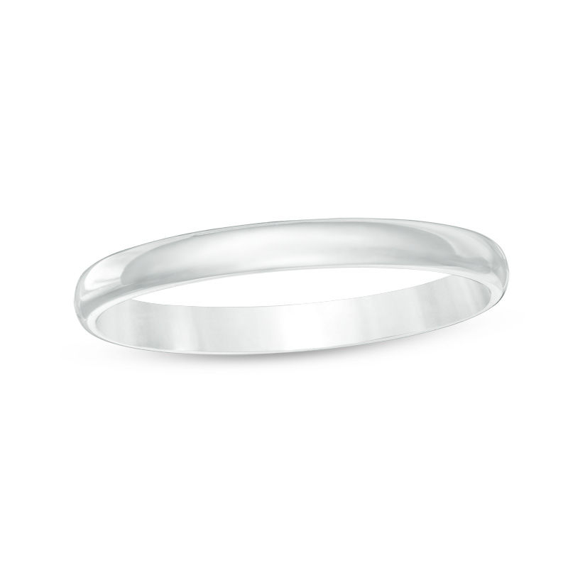 Main Image 1 of Previously Owned - Ladies' 2.0mm Wedding Band in 10K White Gold