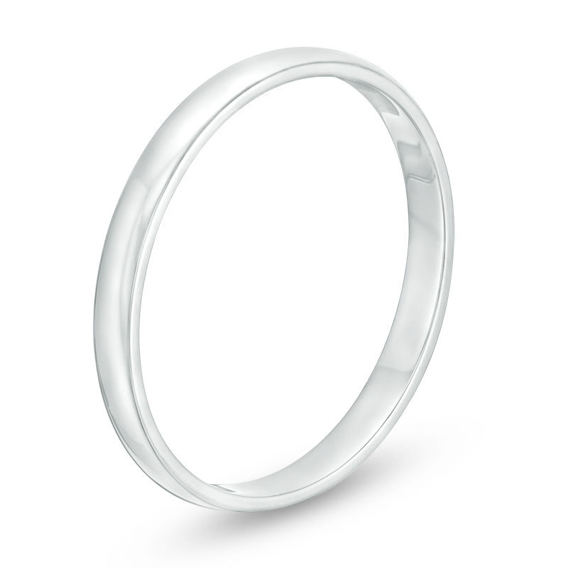 Main Image 2 of Previously Owned - Ladies' 2.0mm Wedding Band in 10K White Gold