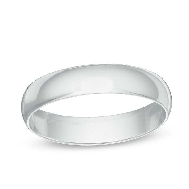 Main Image 1 of Previously Owned - 4.0mm Wedding Band in 14K White Gold