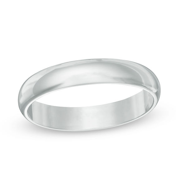 Previously Owned - 4.0mm Comfort-Fit Wedding Band in 10K White Gold