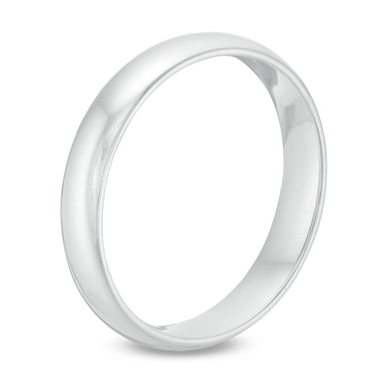 Main Image 2 of Previously Owned - 4.0mm Comfort-Fit Wedding Band in 10K White Gold