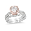 Thumbnail Image 3 of Previously Owned - Enchanted Disney Princess 1-1/2 CT. T.W. Diamond Frame Crown Engagement Ring in 14K Two-Tone Gold