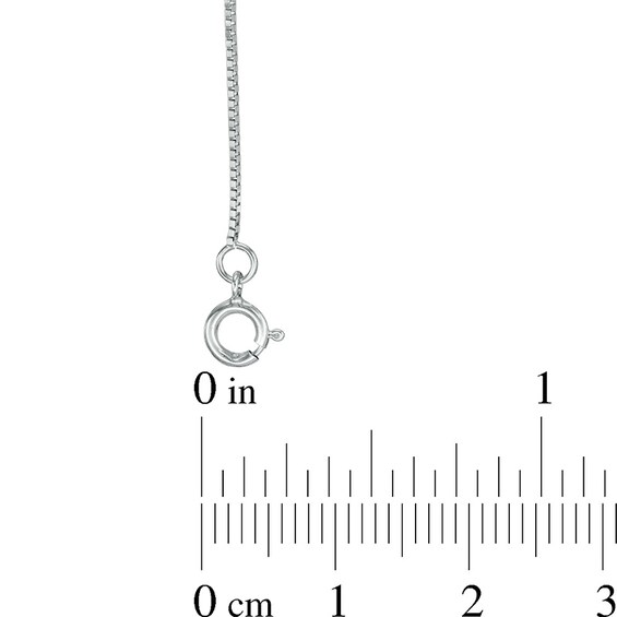 Previously Owned - 0.66mm Box Chain Necklace in 14K White Gold - 18"