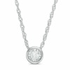 Thumbnail Image 1 of Previously Owned - 1/10 CT. Diamond Solitaire Pendant in 10K White Gold