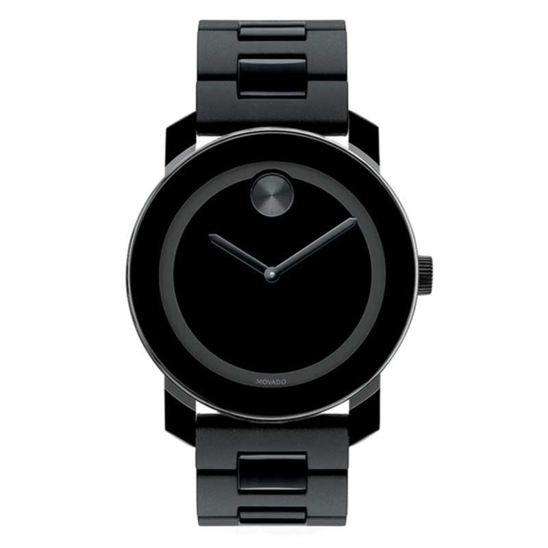 Main Image 1 of Previously Owned - Men's Movado Bold® Black Watch (Model: 3600047)