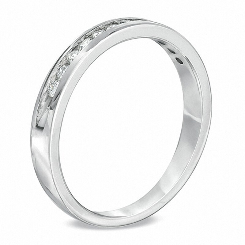 Main Image 2 of Previously Owned - 1/2 CT. T.W. Diamond Anniversary Band in 14K White Gold