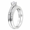 Thumbnail Image 2 of Previously Owned - 1/2 CT. T.W. Diamond Bridal Set in Sterling Silver