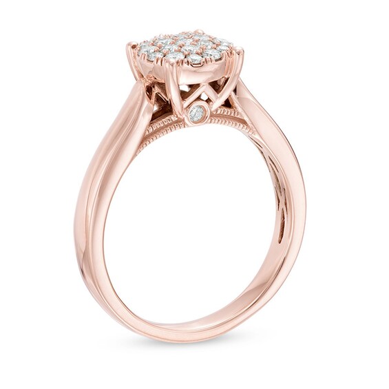 Previously Owned - 1/3 CT. T.w. Composite Diamond Ring in 10K Rose Gold