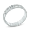 Thumbnail Image 2 of Previously Owned - 1/4 CT. T.W. Diamond Comfort Fit Wedding Band in 14K White Gold