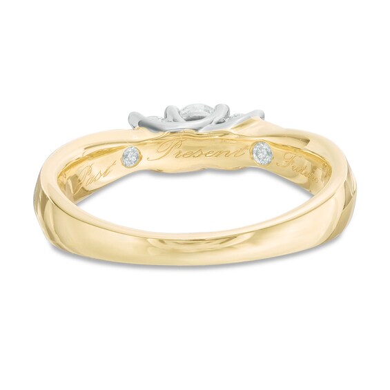 Previously Owned - 1/2 CT. T.w. Diamond Past Present FutureÂ® Engagement Ring in 10K Gold