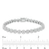 Thumbnail Image 2 of Previously Owned - 5 CT. T.W. Diamond Flower Cluster Bracelet in 14K White Gold