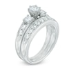 Thumbnail Image 2 of Previously Owned - 1-1/3 CT. T.W. Diamond Past Present Future® Bridal Set in 14K White Gold