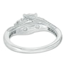 Thumbnail Image 3 of Previously Owned - 1 CT. T.W. Diamond Past Present Future® Bypass Engagement Ring in 14K White Gold