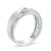 Thumbnail Image 2 of Previously Owned - 1/3 CT. T.W. Diamond Three Stone Slant Wedding Band in 10K White Gold