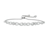 Thumbnail Image 1 of Previously Owned - Diamond Accent Triple Infinity Bolo Bracelet in Sterling Silver - 9.5"