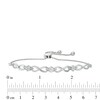 Thumbnail Image 2 of Previously Owned - Diamond Accent Triple Infinity Bolo Bracelet in Sterling Silver - 9.5"