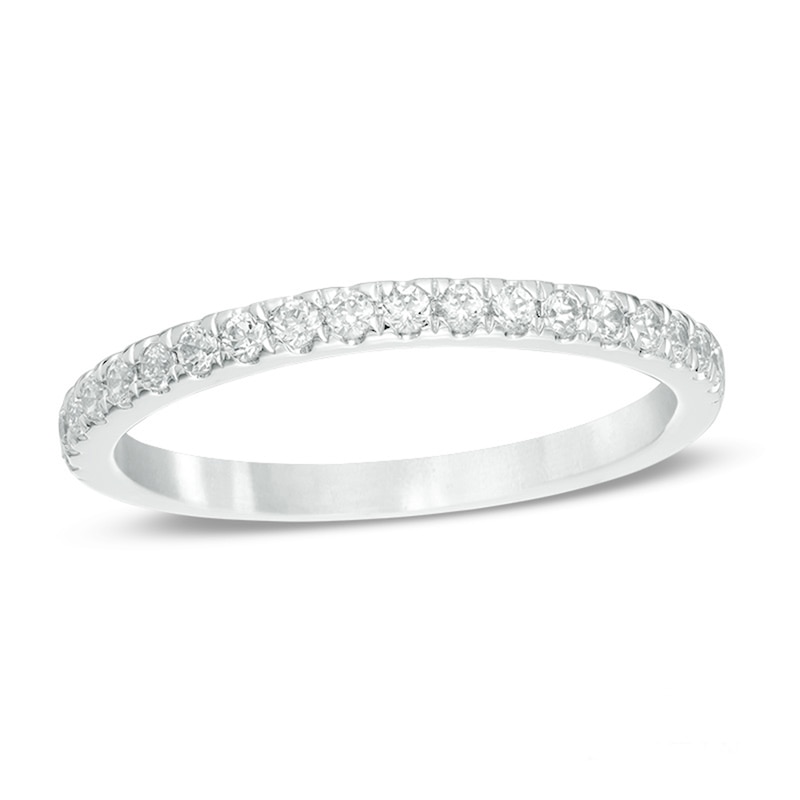 Main Image 1 of Previously Owned - Love's Destiny by Peoples 1/4 CT. T.W. Diamond Wedding Band in 14K White Gold (I/I1)