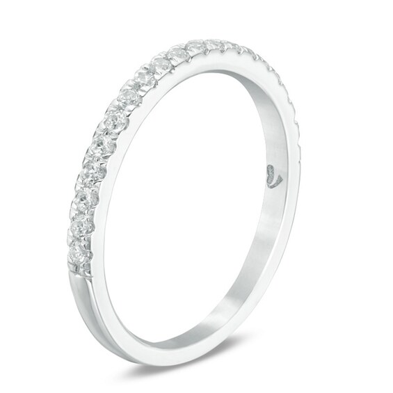 Previously Owned - Love's Destiny by Peoples 1/4 CT. T.w. Diamond Wedding Band in 14K White Gold (I/I1)