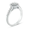 Thumbnail Image 2 of Previously Owned - 1/2 CT. T.W. Diamond Double Frame Tiered Engagement Ring in 14K White Gold